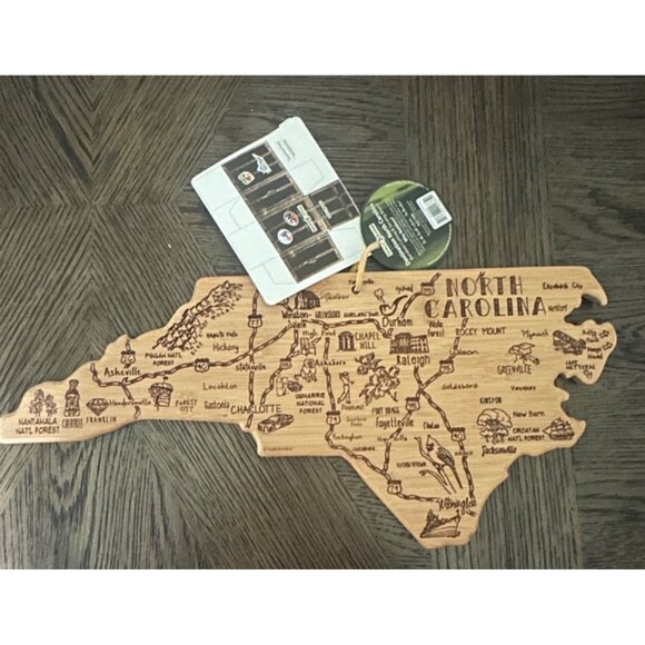 Destination North Carolina Bamboo Cutting & Serving Board - Picture 1 of 9